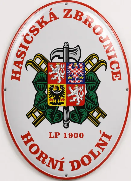 Smaltovaná cedule pro hasiče H12-sdh 3